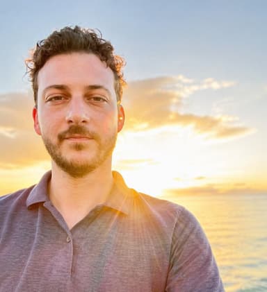 Gino Fontana — portrait at sunset, Saint-Martin